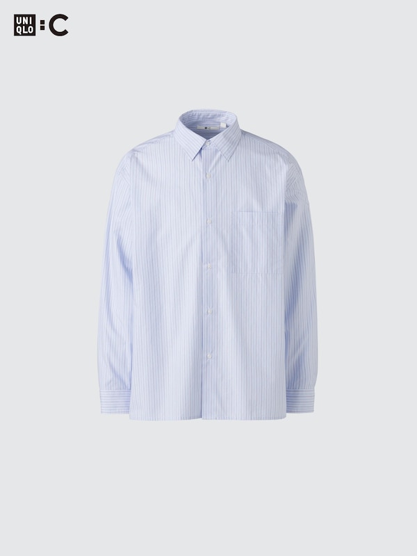 Broadcloth Oversized Shirt | Striped