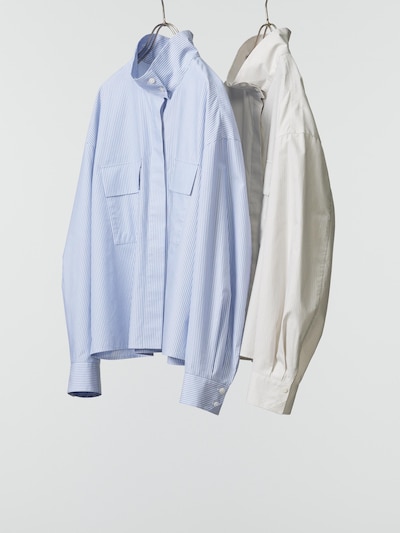 Cotton Stand Collar Shirt Jacket