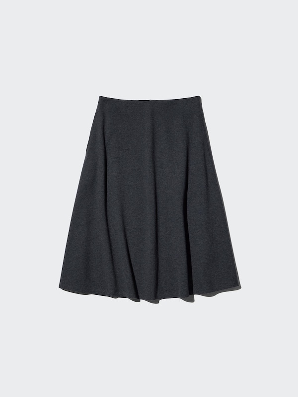 Brushed Jersey Midi Flare Skirt