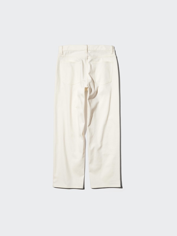 Wide Straight Stretch Jeans