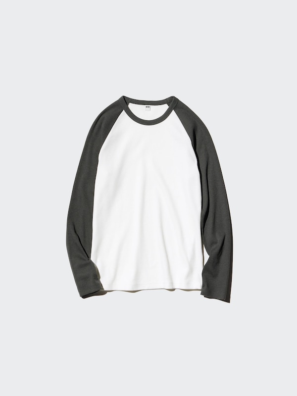 Soft Ribbed T-Shirt | Long Sleeve | Raglan
