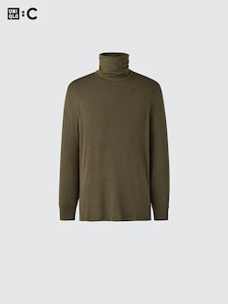 HEATTECH Extra Warm Cashmere Blend Turtleneck T-Shirt (Long Sleeve)