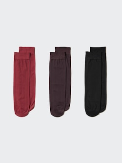 Socks (3 Pairs, Crew Sheer)