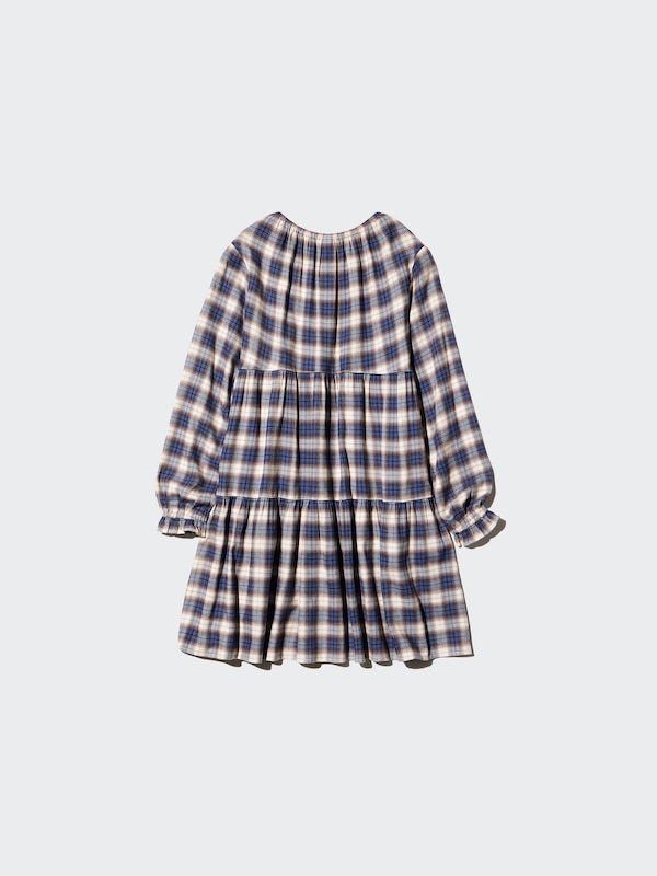 Checked Tiered Dress