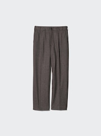 Pleated Wide Trousers (Patterned)