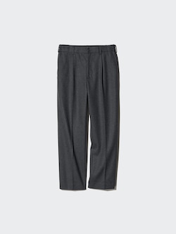 Pleated Wide Trousers (Brushed Jersey, Longer)