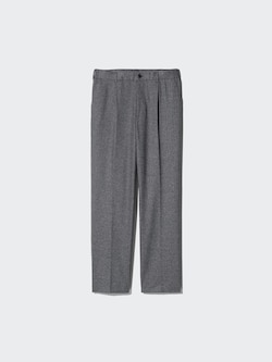 Pleated Wide Trousers (Brushed Jersey, Herringbone, Longer)