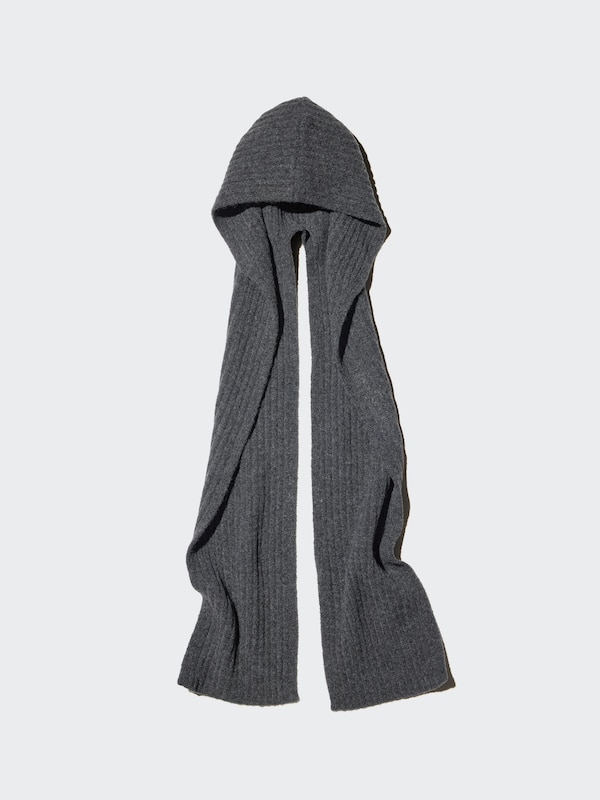 Souffle Yarn Chunky Hooded Scarf | UNIQLO US