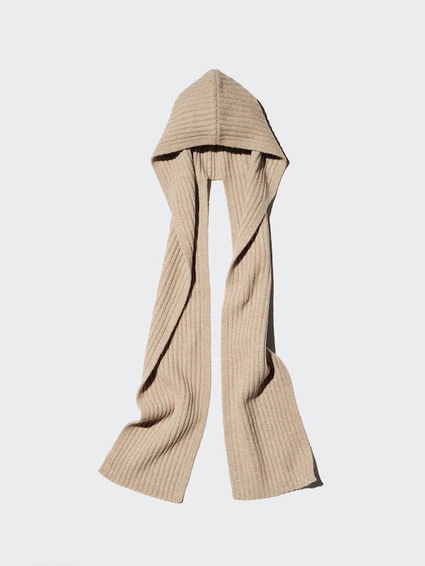 Souffle Yarn Chunky Hooded Scarf