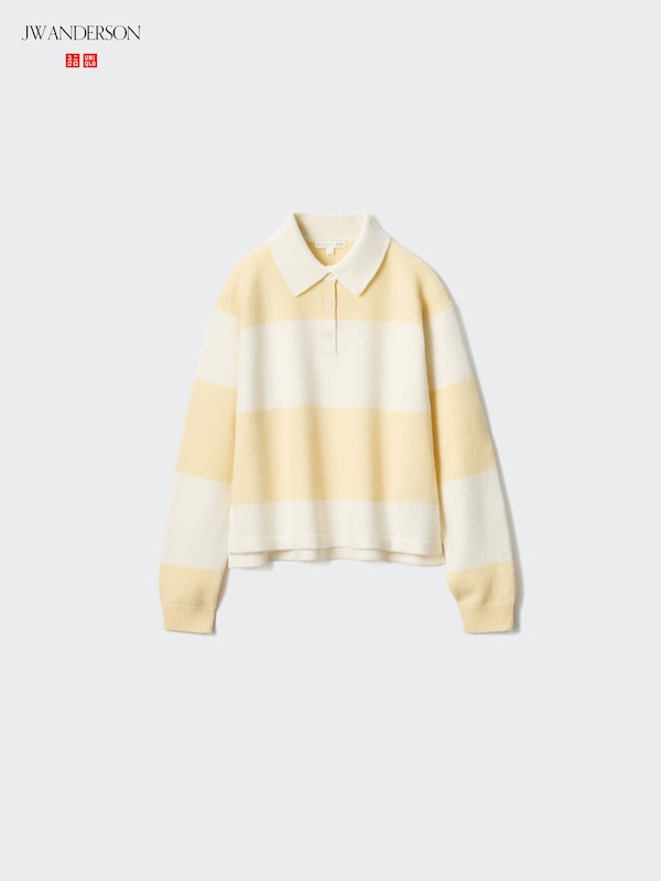 Lambswool Polo Sweater | Striped
