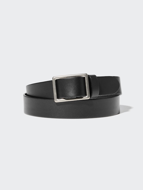 Uniqlo Italian Leather Slide Buckle Belt