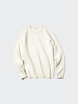 WASHABLE MILANO RIBBED CREW NECK SWEATER