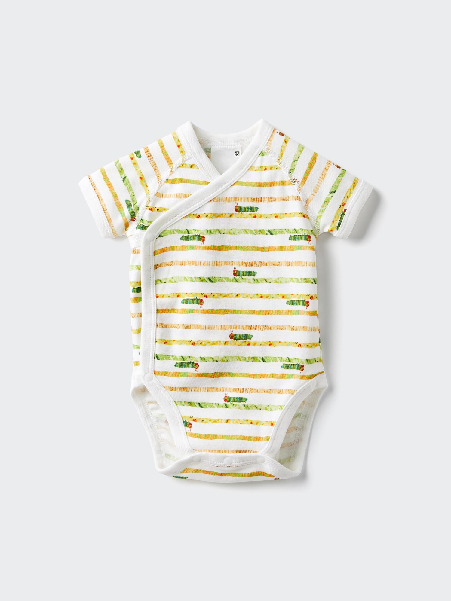 Baby The Picture Book Collection Short Sleeve Bodysuit | Open Front | Caterpillar