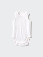 Baby Sleeveless Cotton Mesh Bodysuits