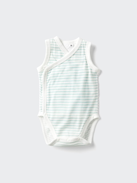 Uniqlo Baby Sleeveless Cotton Mesh Bodysuits | Open Front