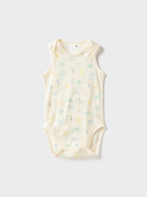 Cotton Mesh Inner Onesie | Sleeveless