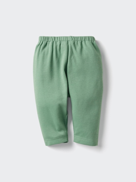 Укороченные леггинсы Uniqlo AIRism зеленого цвета