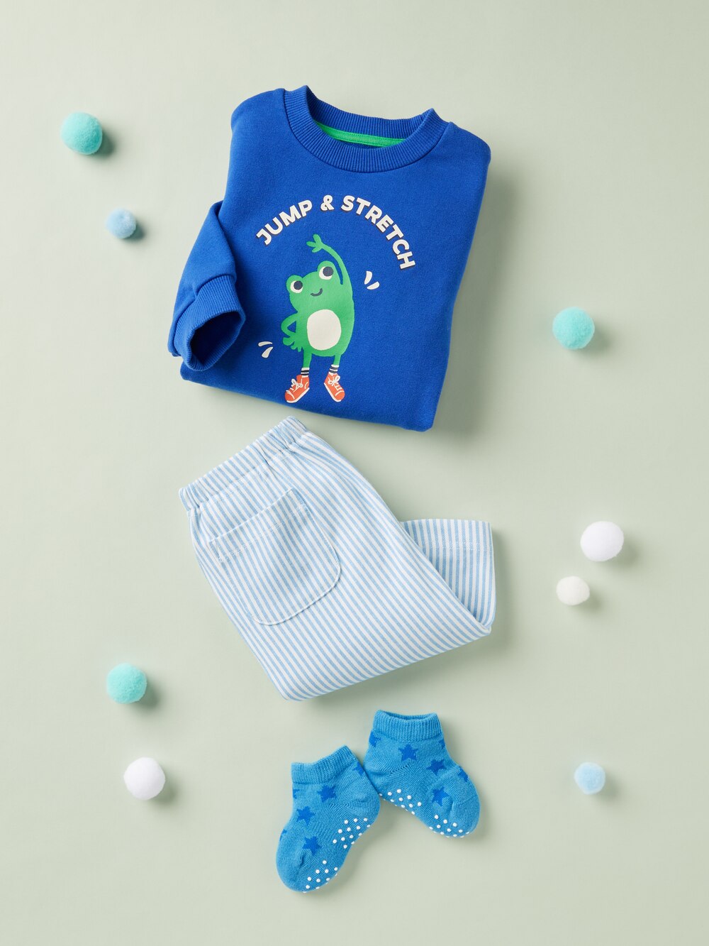 Uniqlo Baby AIRism Cropped Leggings | Striped — фото 2