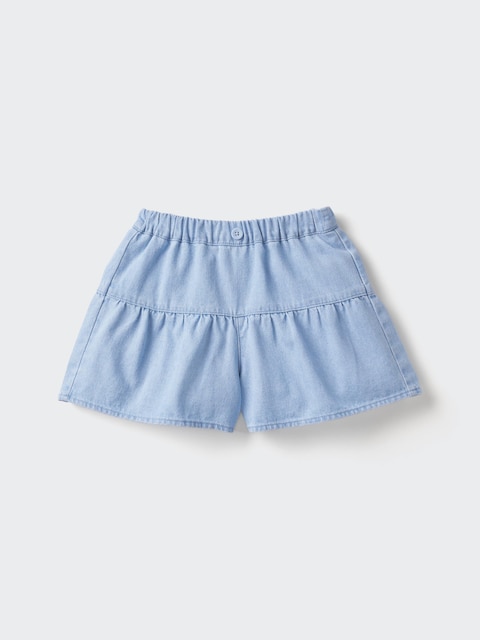 Uniqlo - Minifalda-Pantalón Confort - 3-4 Años (110Cm) Azul Unisex Niño
