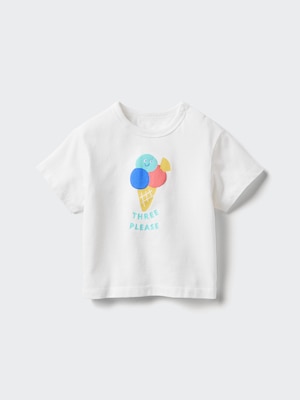 AIRism Cotton Crew Neck T-Shirt (Printed)