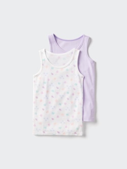 Cotton Mesh Vest Top (2 Pack, Printed)