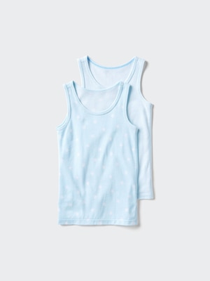 Cotton Mesh Vest Top (2 Pack, Printed)