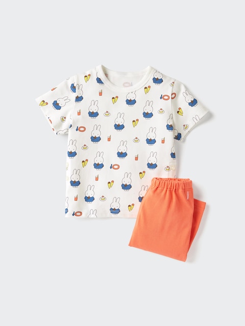 Uniqlo Orange - The Picture Book Collection Dry Pyjamas (Short Sleeve) - 12-18 Months (80Cm)
