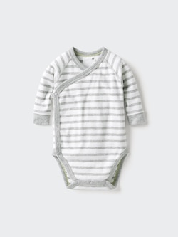Baby Long Sleeve Bodysuit | Open Front