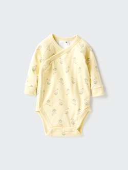 Baby Long Sleeve Bodysuit | Printed | Open Front