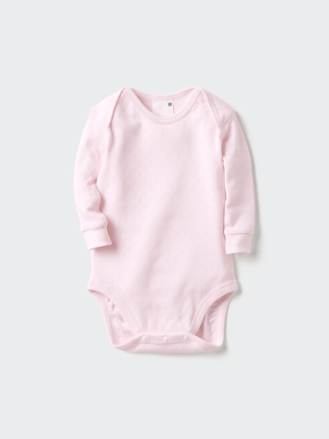 Uniqlo Baby Long Sleeve Bodysuit | Pointelle