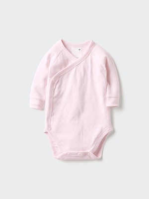 Baby Long Sleeve Bodysuit | Open Front | Pointelle