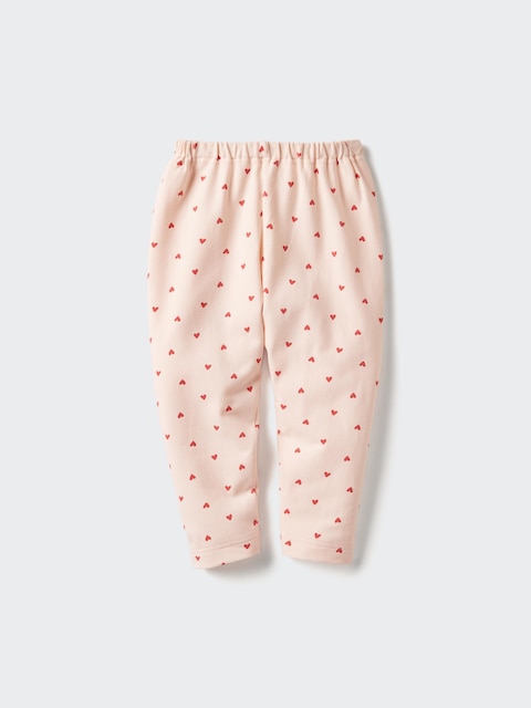 Uniqlo Rød - Relaxed Leggings (Printed) - 6-12 Months (70Cm)