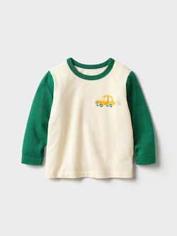 Toddler Cotton Crew Neck T-Shirt (Long Sleeve)