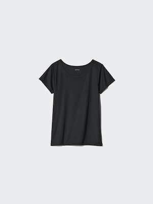 AIRism Mesh Scoop Neck T-Shirt