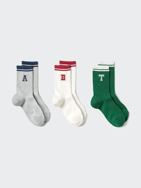Детские носки Uniqlo Socks | 3 Pairs | Striped