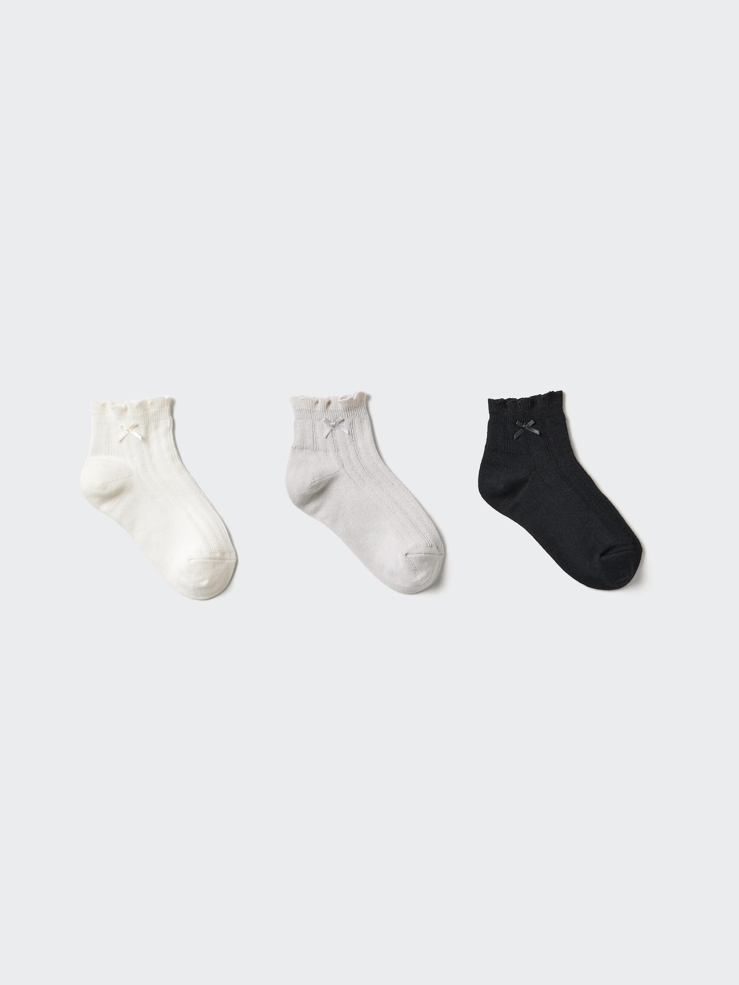 SOCQUETTES À RUBAN (3 PAIRES) pour Enfant | UNIQLO CA
