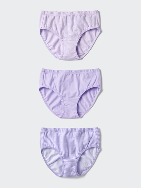 Uniqlo Stretch Cotton Underwear | 3 Pairs | Flower
