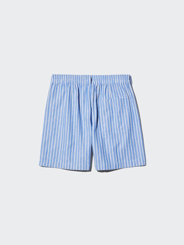 Linen Cotton Shorts (Striped)