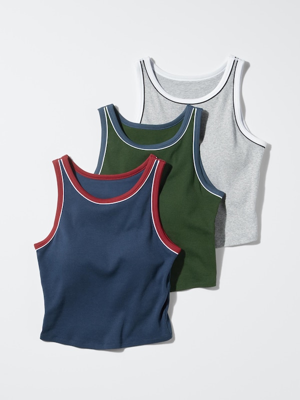 Ribbed Cropped Bra Top (Ringer)