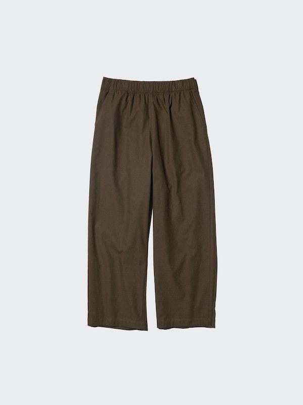 Cotton Relaxed Ankle Pants