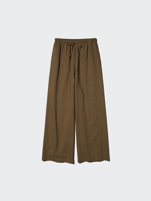 Linen Blend Easy Pants
