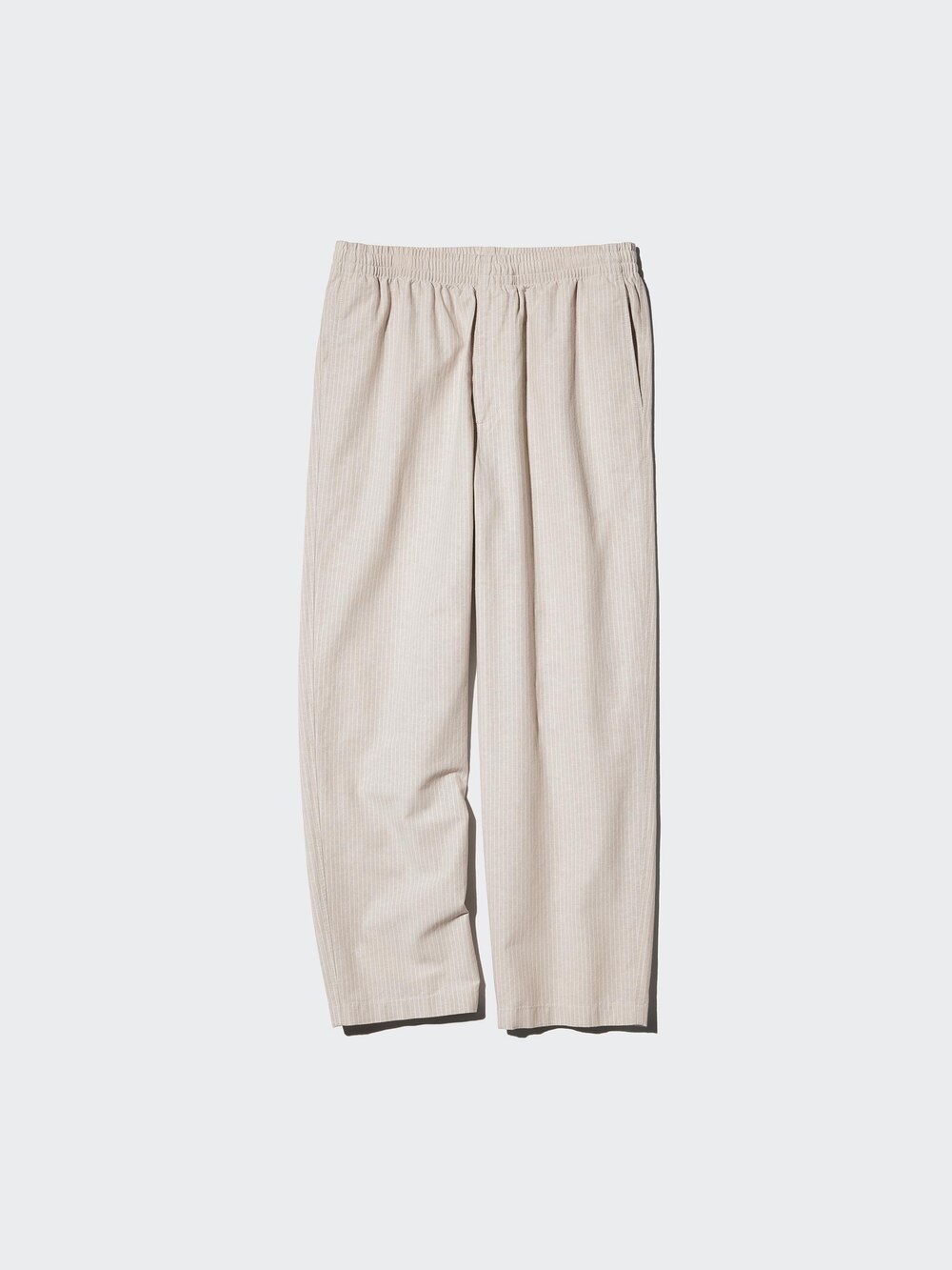 Uniqlo Linen Blend Easy Ankle Pants | Striped — фото 2