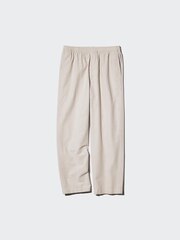 Linen Blend Easy Ankle Pants | Striped