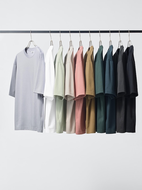 AIRism Cotton Crew Neck Oversized T-Shirt