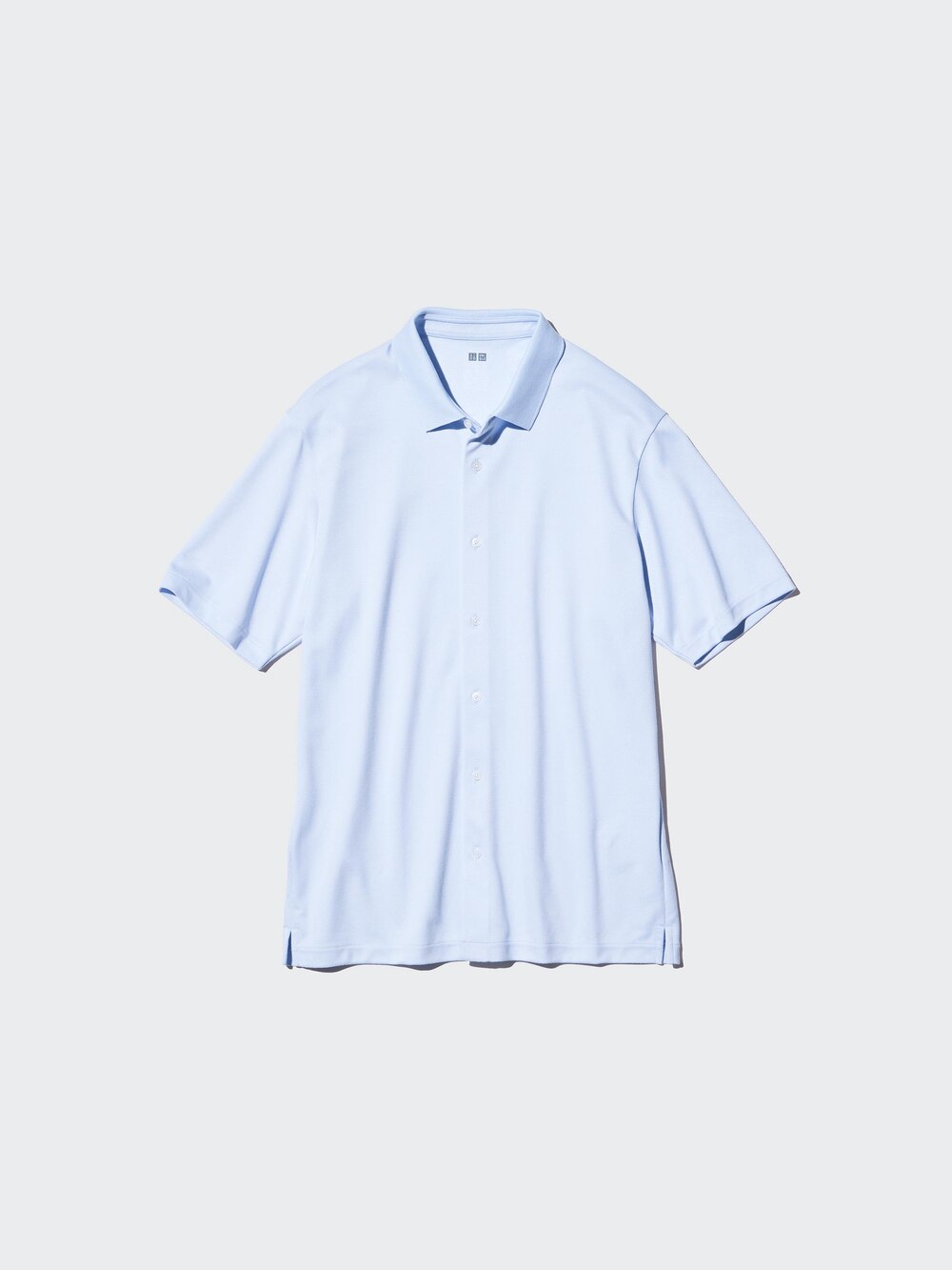 Uniqlo AIRism Cotton Pique Full Open Polo Shirt — фото 6