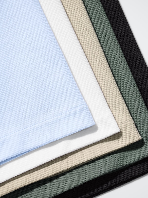 AIRism Cotton Piqué Polo Shirt (Full Open)