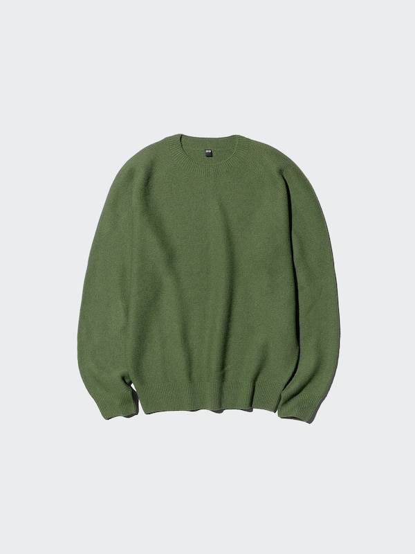 Washable 3D Knit Crew Neck Sweater
