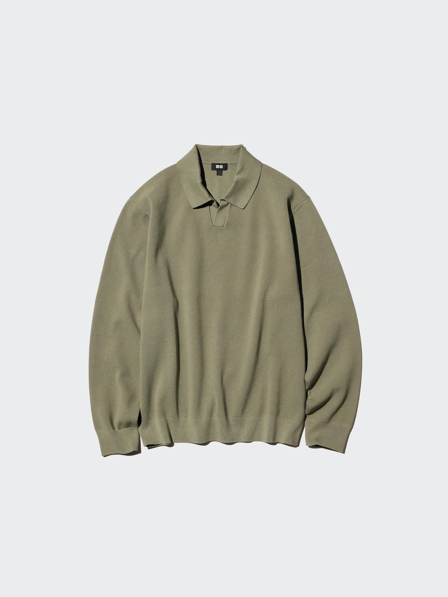 Men's Washable Milano Ribbed Skipper Polo Jumper | UNIQLO FR