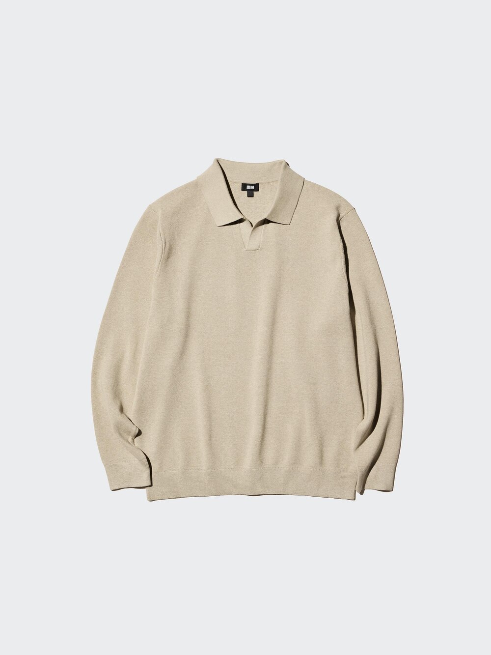 Мужские свитеры Uniqlo Washable Milano Ribbed Skipper Polo Sweater — фото 3