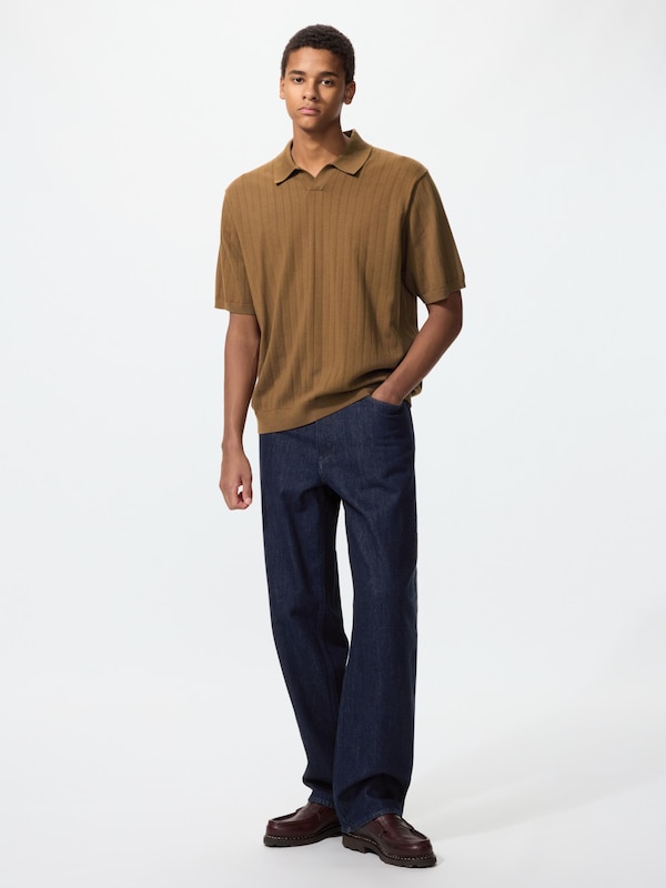 Washable Knit Skipper Polo Jumper